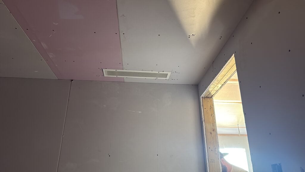 installing new air conditioning in a home renovation